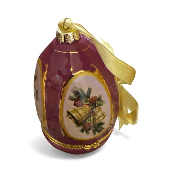 Mr. Christmas Musical Egg Ornament By Valerie Parr Hill - Picture 2 of 4